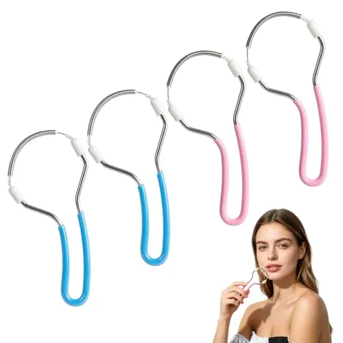 Stück Silk Twist Gesichtsenthaarer,Damen Manueller Gesichtsepilierer,Silk Twist Haarentferner,Sanft Und Einfach,Geeignet Für Stirn,Wangen,Oberlippe Und Kinn (Rosa,Blau) 4