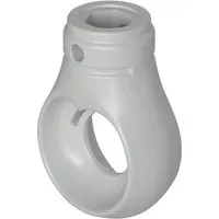 Bauheld Markisenöse Rund 10 mm Ral 7035 für Kugelhaken von Bauheld