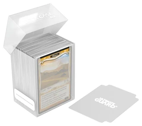 Box Porta Carte Deck Case 80+ Standard Size Transparent Ultimate Guard