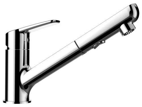 SCHOCK Küchenarmatur Daja Chrom – Hochdruck Armatur mit ausziehbarer Schlauch-Brause - Armaturen: Hochwertige Küchenarmatur mit ausziehbarem Auslauf und umschaltbarer Strahl- & Brausefunktion für maximale Flexibilität und modernes Design.