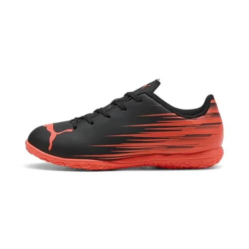 Puma ATTACANTO II IT JR Kinder Hallenschuhe 108498 07 schwarz, Größe 37 EU - Stylische ATTACANTO II IT JR Hallenschuhe für Kinder. Hergestellt aus strapazierfähigem Synthetik mit einem dynamischen Grafikprint. Ideal für Indoor-Sport und bietet hervorragenden Komfort und Bewegungsfreiheit.