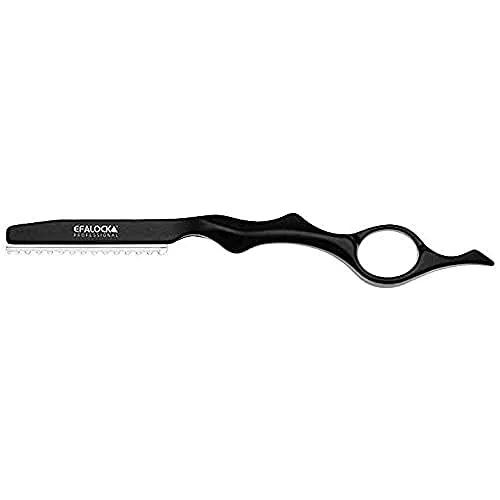 Efalock Styling-Razor schwarz - Ergonomisch geformter Rasierer aus Aluminium mit Doppelklingen, inklusive Entsorgungsbox und 1 Klinge – ideal für präzises Styling und Rasur.