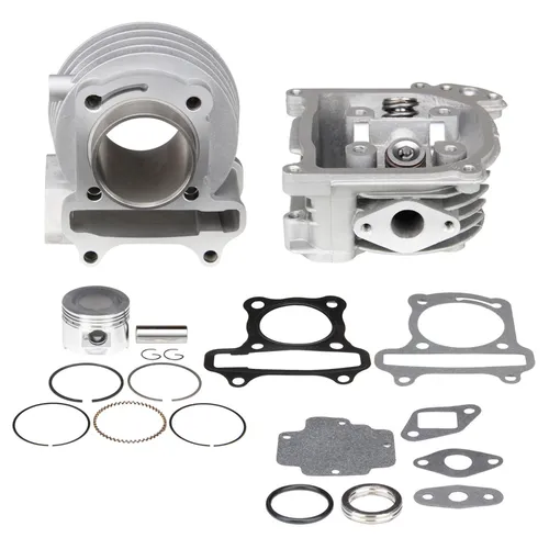 ZYLINDER + ZYLINDERKOPF 80CCM für China Scooter QMB139 GY6 50 - Motordichtungen für Tuning, korrosionsbeständig und langlebig, ideal für leistungsstarke Anpassungen von 4-Takt Rollern.