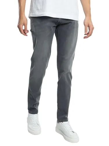Replay Herren Jeans Anbass Slim-Fit - Dark Grey 096 (Grau) - Jeans mit 5 Taschen und Power Stretch für optimalen Komfort, perfekte Passform und lässigen Style. Ideal für den Alltag und casual Outfits.