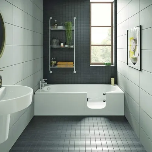 CASCADE Seniorenbadewanne mit Tür 169,5x70cm