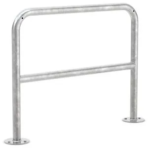 WSM Fahrradständer 9211, stabiler Anlehnparker für 2 Fahrräder - Fahrradhalter- & -ständer, beidseitig nutzbarer Anlehnbügel aus korrosionsfreiem Stahl, ideal für sichere Fahrradabstellung und einfache Montage.