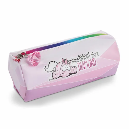 NICI Theodor and Friends Stiftemäppchen Einhorn Pink Diamond, Mäppchen, Federmäppchen, Etui, 47641