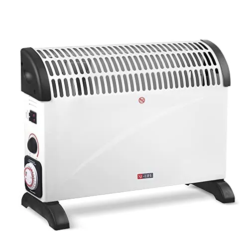 X4-LIFE Konvektor 2000W – Mobiler Elektroheizkörper mit 24-Std.-Timer