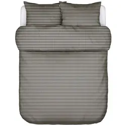 Marc O'Polo Flanell-Bettwäsche Olle, Schwarz, 200x220 cm - Die schwarze Marc O'Polo Flanell-Bettwäsche (200 x 220 cm) sorgt für erholsame Nächte. Mit ihrem stilvollen Karo-Design und der hochwertigen Baumwolle bietet sie optimalen Komfort und ist pflegeleicht dank Reißverschluss.