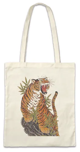 Yak Tiger Stofftasche Einkaufstasche Chinese Japanese Tattoo Artist Samurai