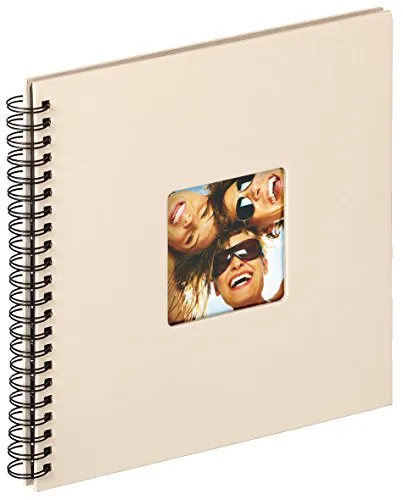 walther design Fotoalbum sand 30 x 30 cm Spiralalbum mit Cover-Ausstanzung, Fun SA-110-C