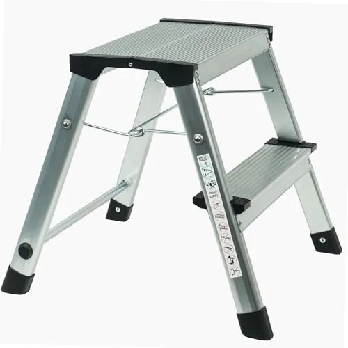 Klapptritt Aluminium 2 Stufen WERKA PRO 40,4 cm