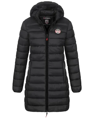 Geographical Norway Winterjacke Steppjacke Parka XXL - Funktionsjacken - Leichte und warme Damen Steppjacke mit Kapuze, ideal für kalte Tage und stilvollen Auftritt.