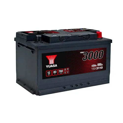Yuasa YBX3000 Starterbatterie 12V 80Ah 760A
