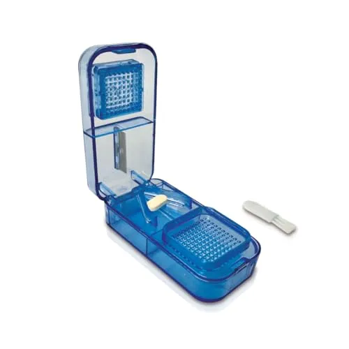 Produktbild IEA Medical Tablettenzerteiler | Tablettenteiler | Pillendrücker | Tablettentrenner | Pillenteiler | Pillen und Medikamente halbieren