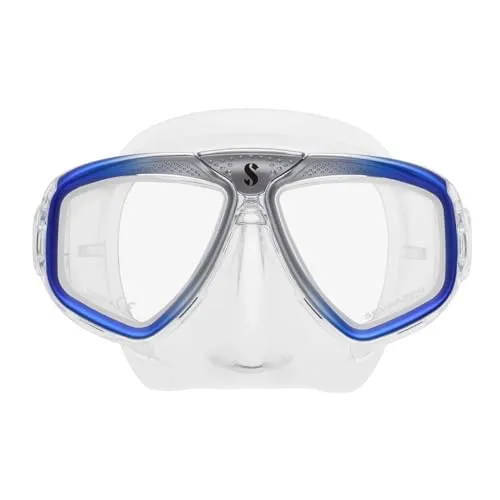 Scubapro Zoom-Maske, Blau - Unisex Tauchmaske für kaltes Wasser - Taucherbrillen mit geringem Gewicht für optimale Manövrierfähigkeit und kompatibel mit verschiedenen Tauchflaschen, ideal für anspruchsvolle Tauchgänge.