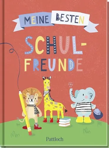 Meine besten Schulfreunde: Freundebuch für die Grundschule für bis zu 24 Freunde | Das perfekte Geschenk für den Schulanfang (Freundebücher)