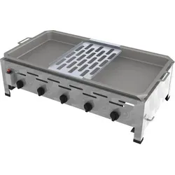 ChattenGlut Gastrobräter 22,5kW mit Reibekuchen Auflage - Profi Gasgrill für Gastronomie, leicht und langlebig, mit 20% geringerem Gasverbrauch und Piezozündung. Vielseitig einsetzbar und in über 20.000 Ausführungen erhältlich.