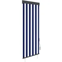 Produktbild vidaXL Außenrollo 60 x 250 cm Blau und Weiß