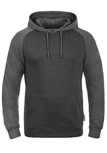 Indicode Elliot Herren Kapuzenpullover Hoodie Pullover Mit Kapuze, Größe:L, Farbe:Charcoal Mix (915)