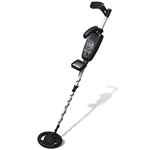 vidaXL Metalldetektor LCD - 20cm Metallsuchgerät mit wasserdichter Suchspule, punktgenaue Tiefensonde für präzise Metallfunde bis 300 cm