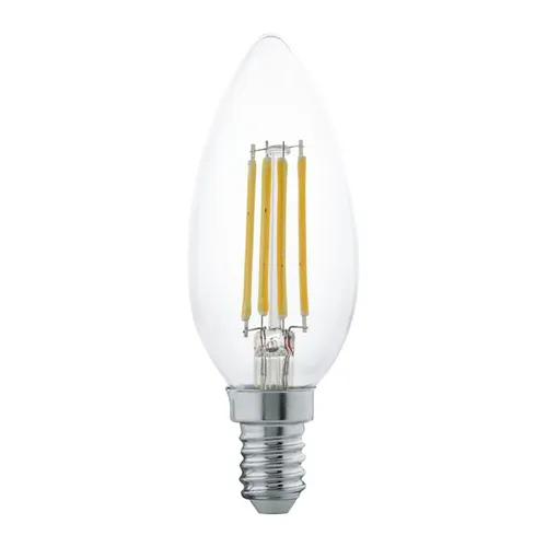 Eglo LED Filament Kerze 4W = 32W E14 klar 350lm Leuchtmittel Warmweiß 2700K