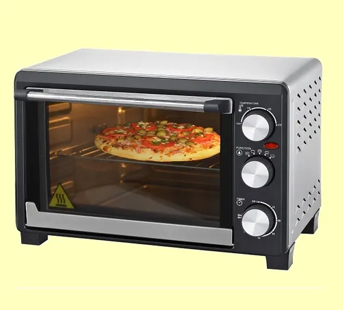 Syntrox Germany 18 Liter Mini Stand Backofen - platzsparend mit Umluft und Drehspieß, ideal für kleine Haushalte und Camper