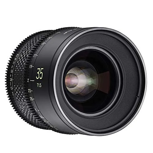 SAMYANG XEEN CF 35mm T1.5 für Sony E-Mount - Weitwinkel-Objektiv mit einer beeindruckenden maximalen Blende von T1.5, ideal für professionelle Filmaufnahmen und kreative Fotografie.