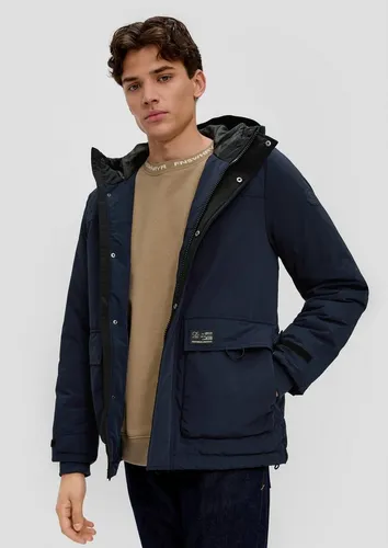 QS Winterjacke Outdoor-Jacke Parka Steppdetail blau S (44)