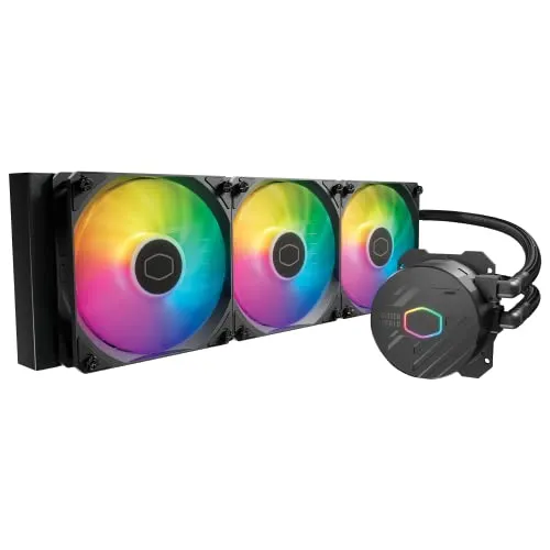 Cooler Master MasterLiquid 360L Core 360 mm Close-Loop AIO Flüssigkeitskühler, ARGB Sync, Gen S Kaltplattenpumpe, 120 mm PWM, CryoFuze 14 W/mK, AMD Ryzen AM5/AM4, Intel LGA1700/1200