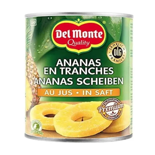 Del Monte Ananasscheiben in Saft, 565g von Obstkonserven