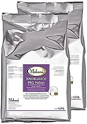 Makana Knoblauch PRO Pulver für Tiere, 2 x 1,5 kg