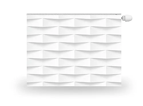 HUBDECO Magnetische Heizkörperverkleidung - 80x60 cm - Magnet Heizkörperabdeckung - Motiv Geometrie - Wasserdicht Erhöhte Abriebfestigkeit Paneel-Heizkörperabdeckung