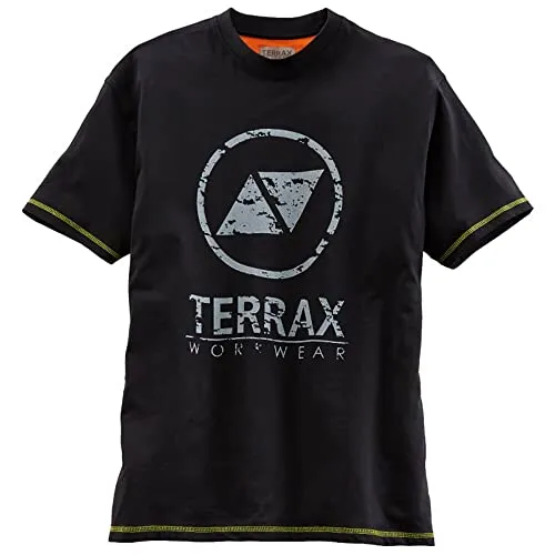 Terrax Workwear T-Shirt Schwarz Gelb | XL