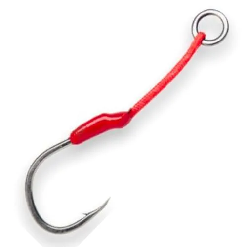Produktbild Savage Gear Single Bloody Assist Hook J Größe 1/0 bis 4/0 4 Stück Beifängerhaken (4/0)