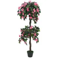 vidaXL Künstliche Rhododendron-Pflanze mit Topf 155 cm – Pflegeleicht und dekorativ - Künstliche Pflanzen, ideal für pflegeleichte Raumgestaltung. Mit 630 Blättern und 252 Blüten bietet diese Rhododendron-Pflanze ein realistisches Aussehen und bringt Farbe in Ihr Zuhause.