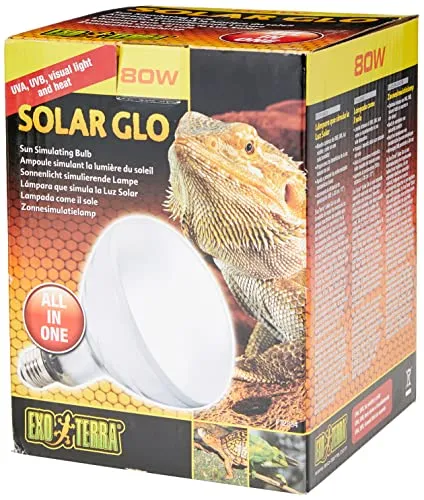 Exo Terra Solar Glo, Sonnenlicht simulierende Lampe, 80W, Fassung E27, 1 Stück (1er Pack)