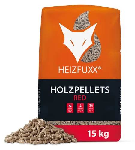 Produktbild HEIZFUXX® Hartholzpellets Buche 6mm ENplusA1 | 15kg Sack
