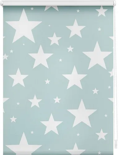 Seitenzugrollo Rollo Klemmfix Sterne, LICHTBLICK ORIGINAL - Seitenzugrollo ohne Bohren, bietet Sicht- und Blendschutz sowie Sonnenschutz. Ideal für Kinderzimmer, schnelle Montage mit Klemmträgern und hochwertiger Digitaldruck sorgen für ein gemütliches Ambiente.