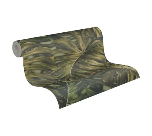 A.S. Création PintWalls II Vliestapete mit Dschungelmotiv 0,53 x 10,05 m – Grün – Dschungel Tapete Made in Germany - 397011