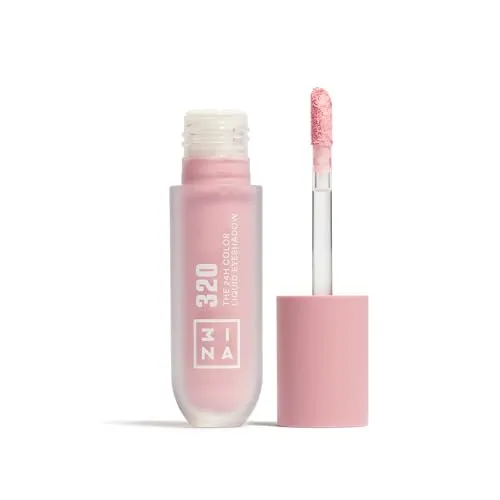 3INA MAKEUP - The 24H Color Liquid Eyeshadow 320 - Pastellrosa Flüssiger Lidschatten - 24H Langanhaltende - Wasserfeste Formel - Leichte und Cremige Textur - Vegan - Cruelty Free