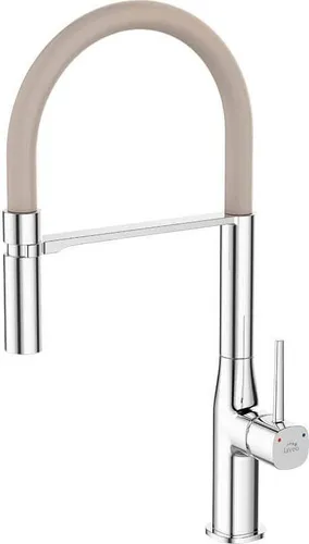 Design Spültischtischarmatur mit U-Auslauf in Chrom