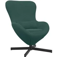 vidaXL Ei-Stuhl Dunkelgrün Samt - Moderner Gartenstuhl aus hochwertigem Samt, ergonomisch gestaltet für optimalen Komfort und stilvolles Wohnen. Ideal für Wohnzimmer oder Schlafzimmer – ein echter Blickfang!