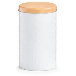 Vorratsdose Scandi 1370 ml Metall Weiß
