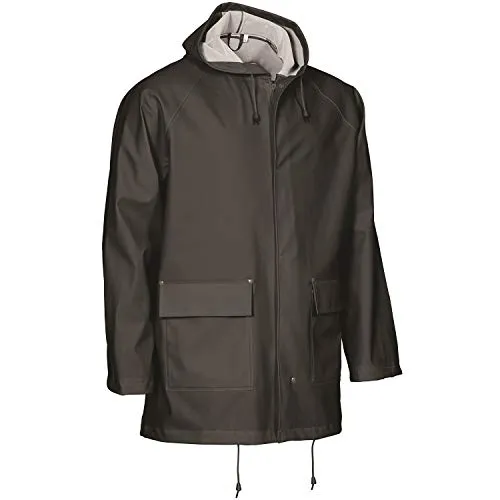 Elka Rainwear PU/PVC Regenjacke Elements 306600 - Funktionale Funktionsjacke in Größe L, wetterfest mit Wetterschutzleiste und Rückenentlüftung – ideal für anspruchsvolle Outdoor-Aktivitäten.