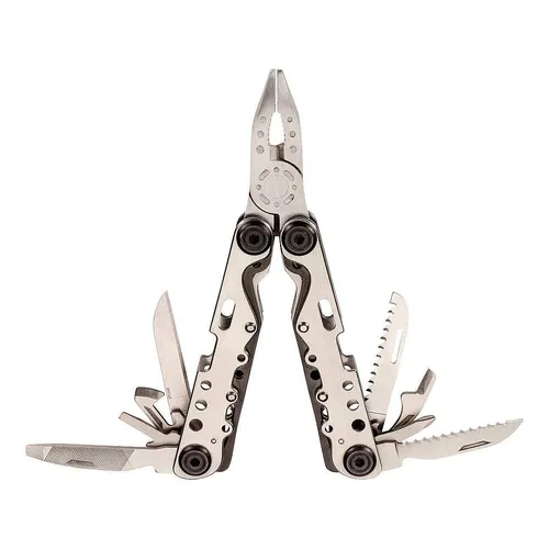 Herbertz Multitool Messer mit Säge, Feile und Zange - Taschenmesser mit vielseitigen Funktionen, ideal für Outdoor-Abenteuer und Notfälle, inklusive praktischem Etui.