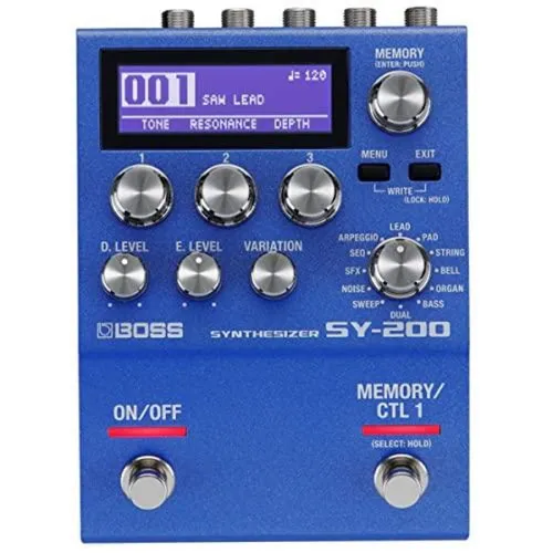 Boss SY-200 Guitar Synthesizer - Pitch-Effekte & Octave-Effekte, vielseitiger Synthesizer für kreative Klanggestaltung und beeindruckende Sounds auf der Gitarre.