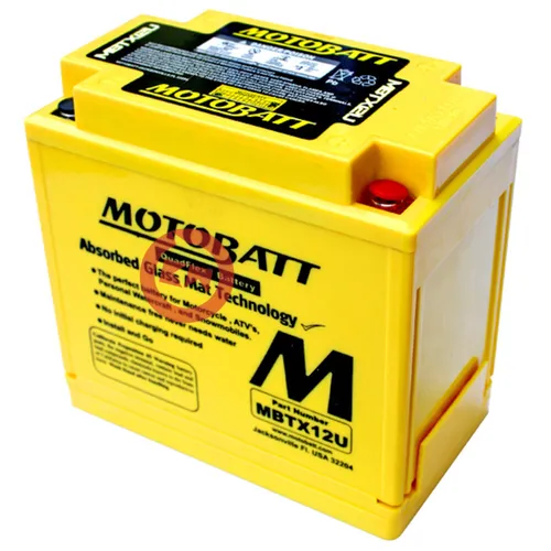 MotoBatt MBTX12U 12V 14 Amp AGM Batterie