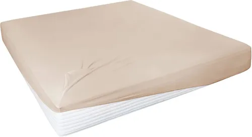 como Boxspring-Spannbettlaken Uni Jersey 3700, beige, 90 cm - Bettwaren - Hochwertiges Spannbettlaken mit Rundum-Gummi, dehnbar und passend für alle Boxspring-Matratzen. Genießen Sie perfekten Schlafkomfort!
