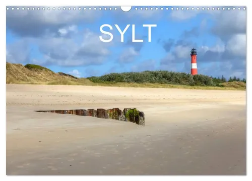 Sylt Wandkalender 2026 - Joana Kruse - Kalender für 2026 mit atemberaubenden Motiven von Sylts Dünen und Leuchttürmen, ideal für Reisefans und Liebhaber der Nordsee.